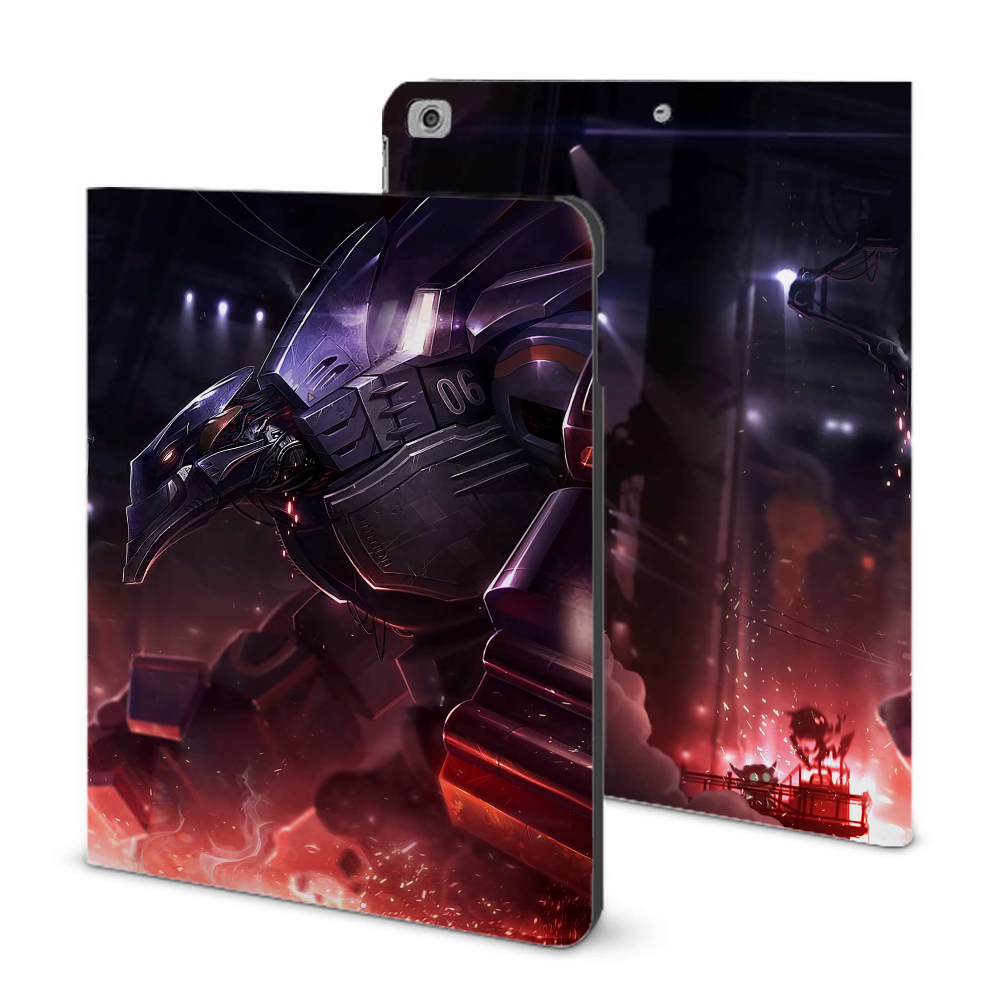 （画像用） リーグ・オブ・レジェンド League of Legends LOL IPad ケース ブック型 PUレザー TPU 耐衝撃 軽量 薄型 ペン収納なし 全面保護 IPad 各モデル対応